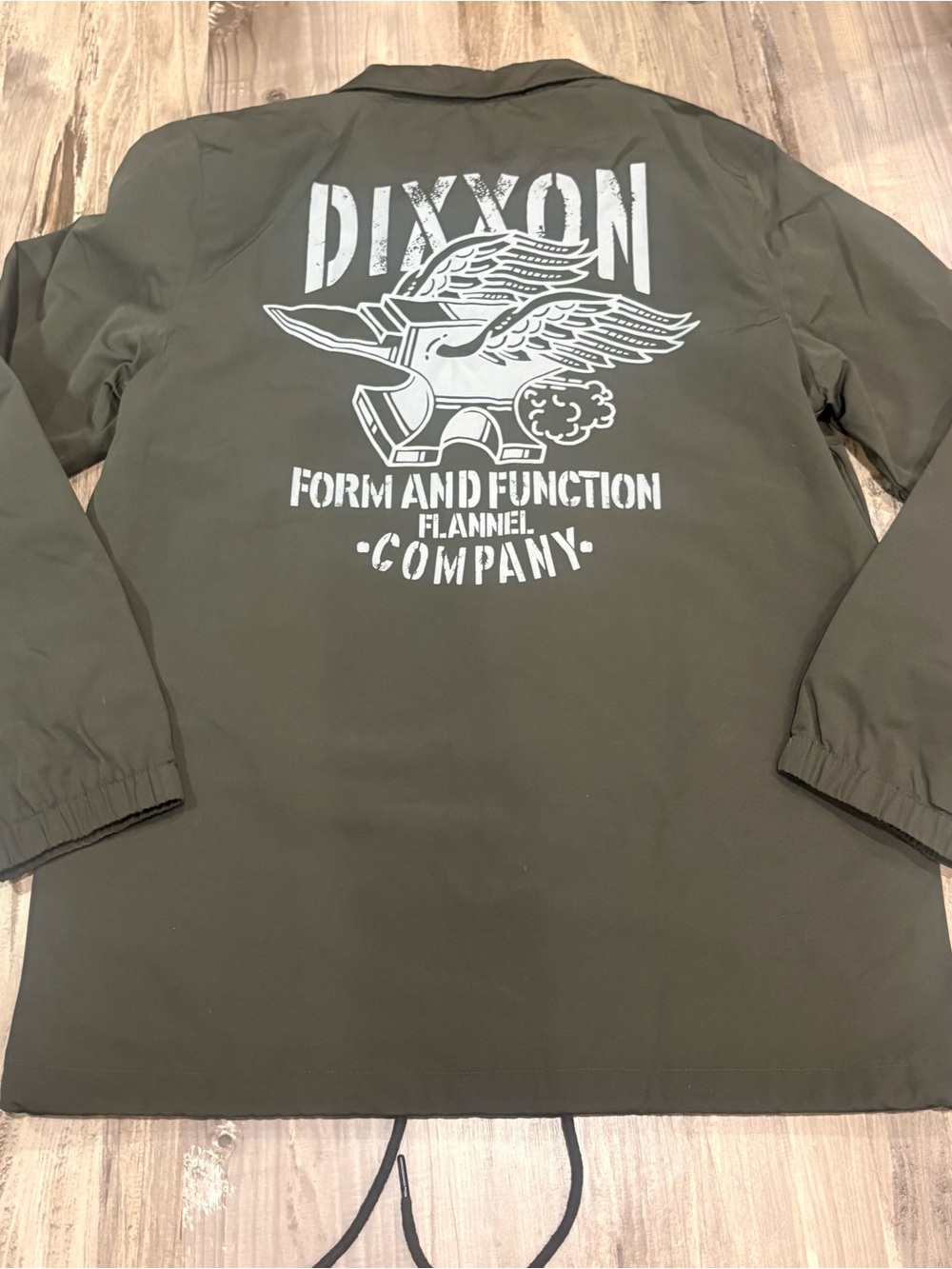 Dixxon Flannel Company Men's SZ M Olive Green Flyer Anvil Coaches Jacket NWOT